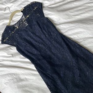 Banana republic lace midi dress